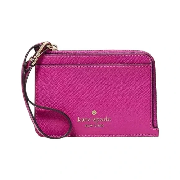 Kate Spade Schuyler Small Card Holder Wristlet in Pink – NWT - Picture 1 of 8